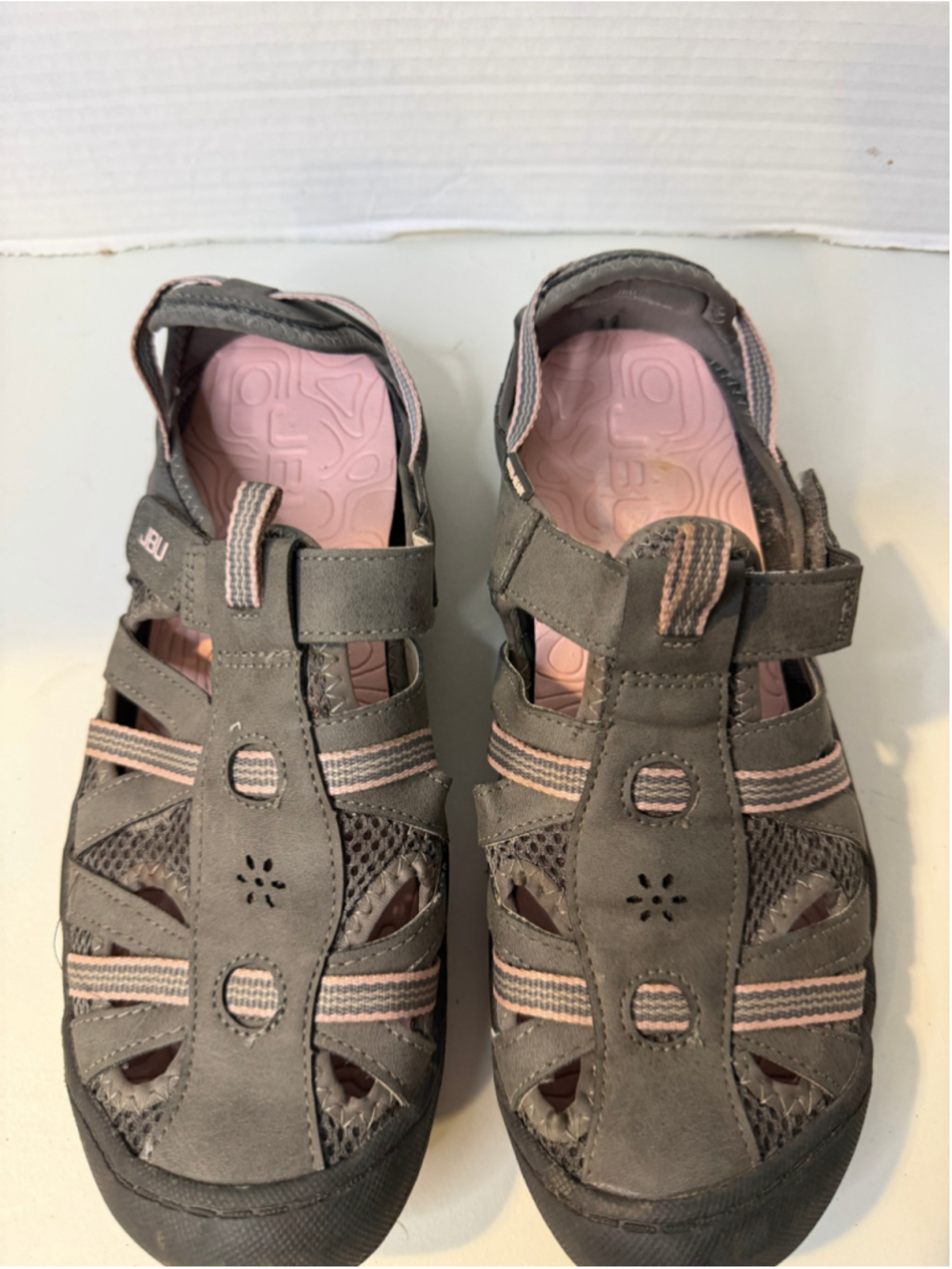 Women's JBU Water-Ready Sandals Grey and Pink